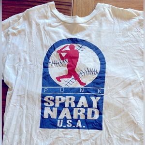 Spraynard “baseball” shirt - punk band t-shirt - XL